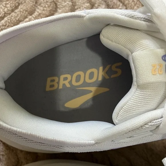 Brooks White and Blue Athletic Shoes - Picture 3 of 5